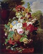 Floral, beautiful classical still life of flowers.042